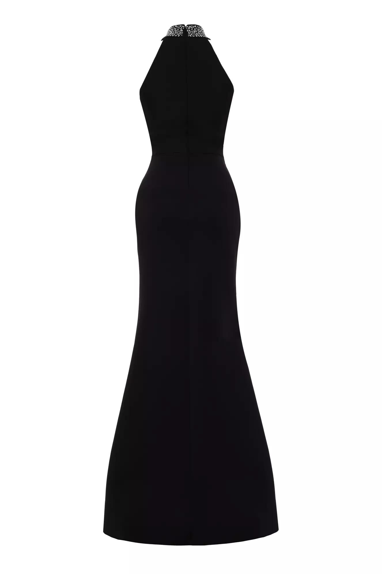 Black dolphin sleeveless maxi dress