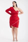 red-plus-size-crepe-single-sleeve-mini-dress-961748-013-30414