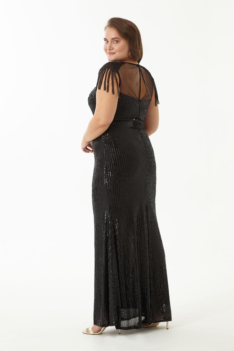 Black plus size maxi dress